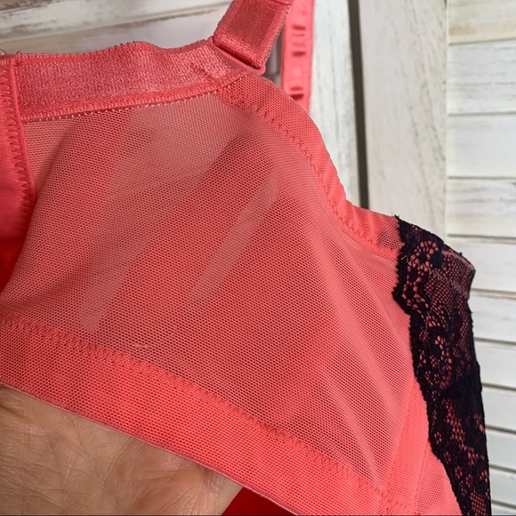 TORRID Coral Lace  Sexy T-Shirt Balconette Bra 40F - Picture 10 of 12